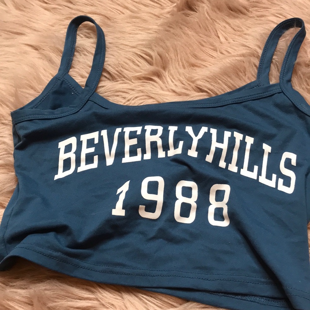 Blue ROMWE crop top